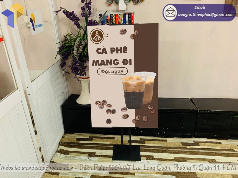 Hướng dẫn thiết kế và in ấn standee khung chữ H đẹp